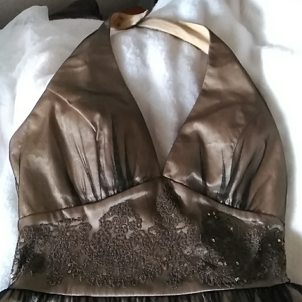 ASPEED BEADED HALTER DRESS